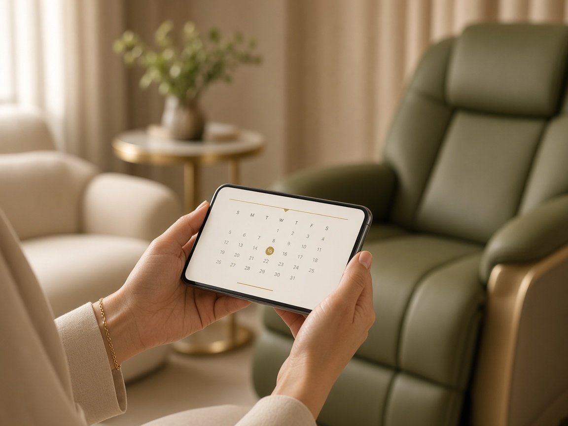 Guest managing a Privé visit from a phone